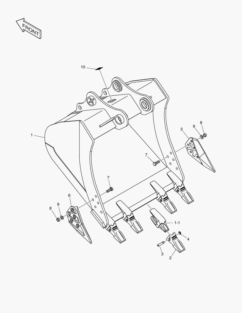 3130 BUCKET ASS`Y - 1.05mВі(G.P TYPE)
