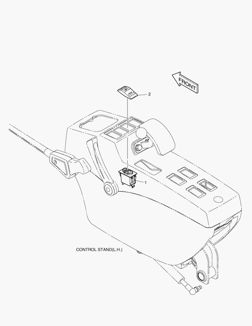 Схема ВКЛЮЧАТЕЛЬ - ЗАДНИЙ БУЛЬДОЗЕР