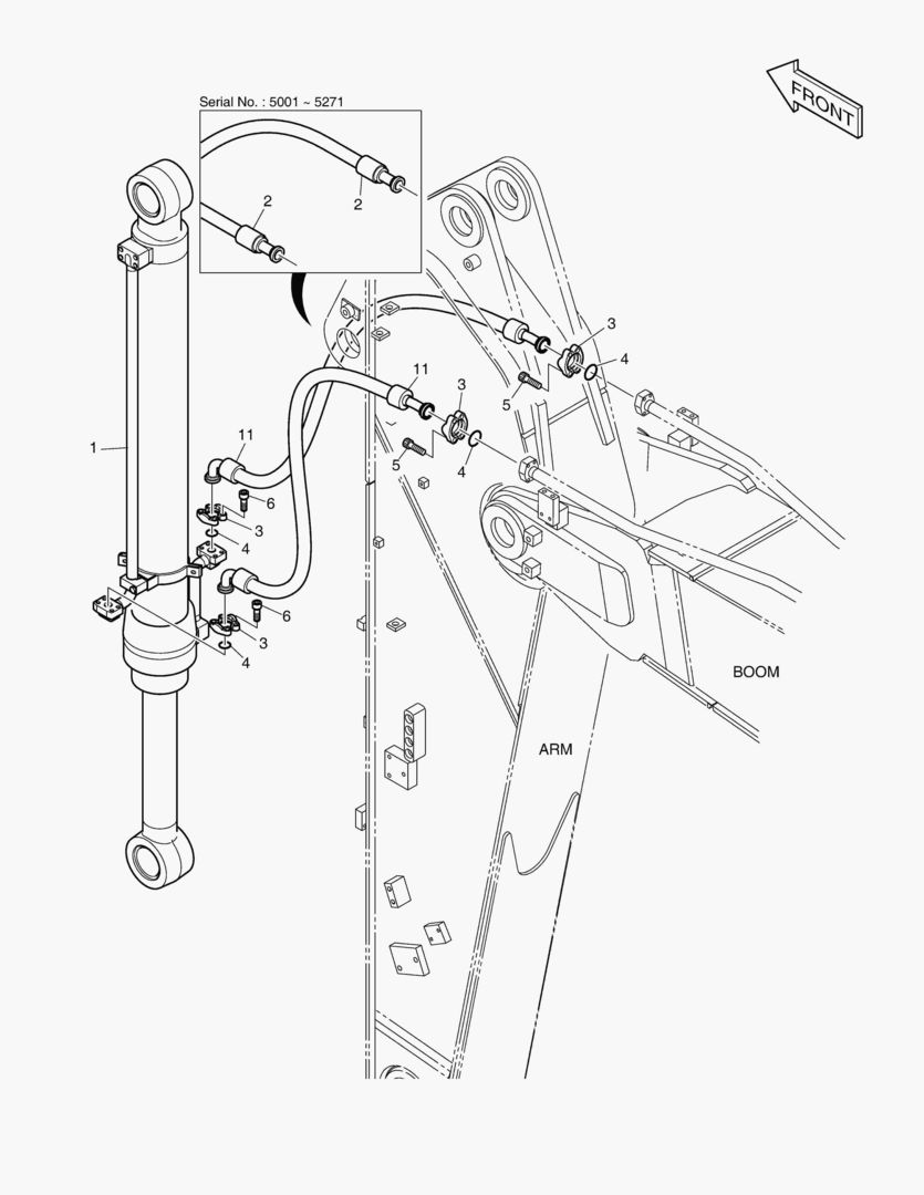 ГИДРОСИСТЕМА РУКОЯТИ - РУКОЯТЬ 2.4 м