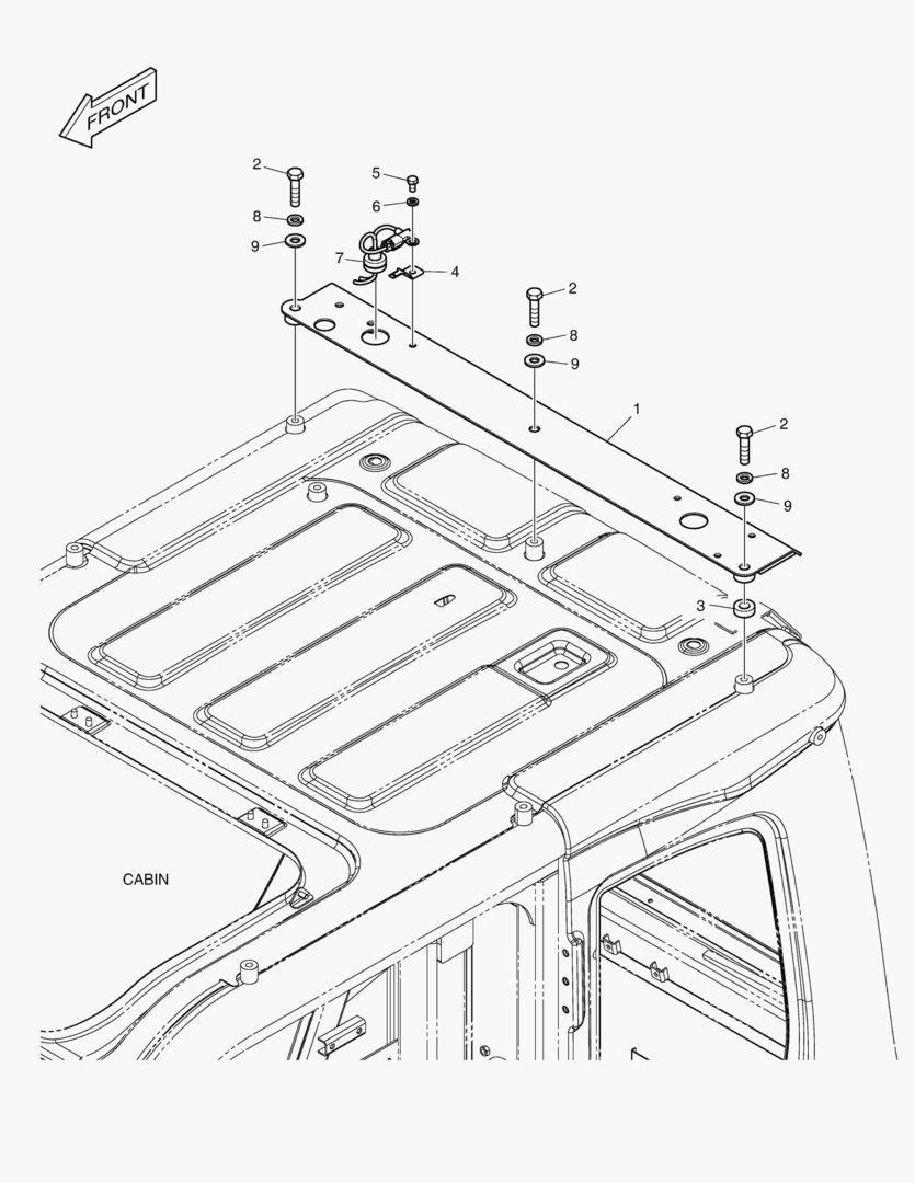 7820 TELESCOPIC BEACON - ROPS [5001~5206]