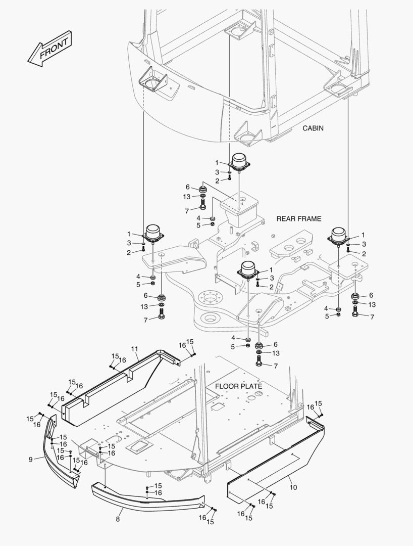 УСТАНОВКА КАБИНЫ