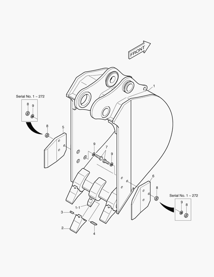 5330 BUCKET-0.1MВі(WIDTH 482mm)