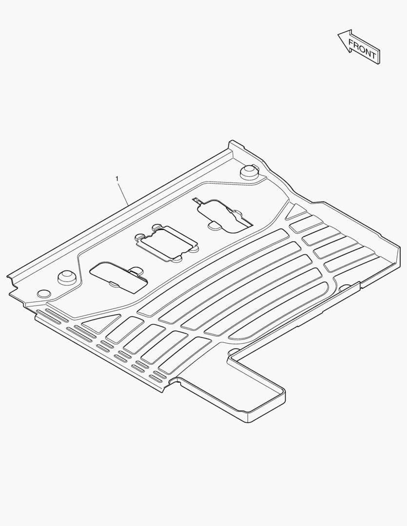 КОВРИК НА ПОЛУ КУЗОВА - 2 ПУТИ + STT