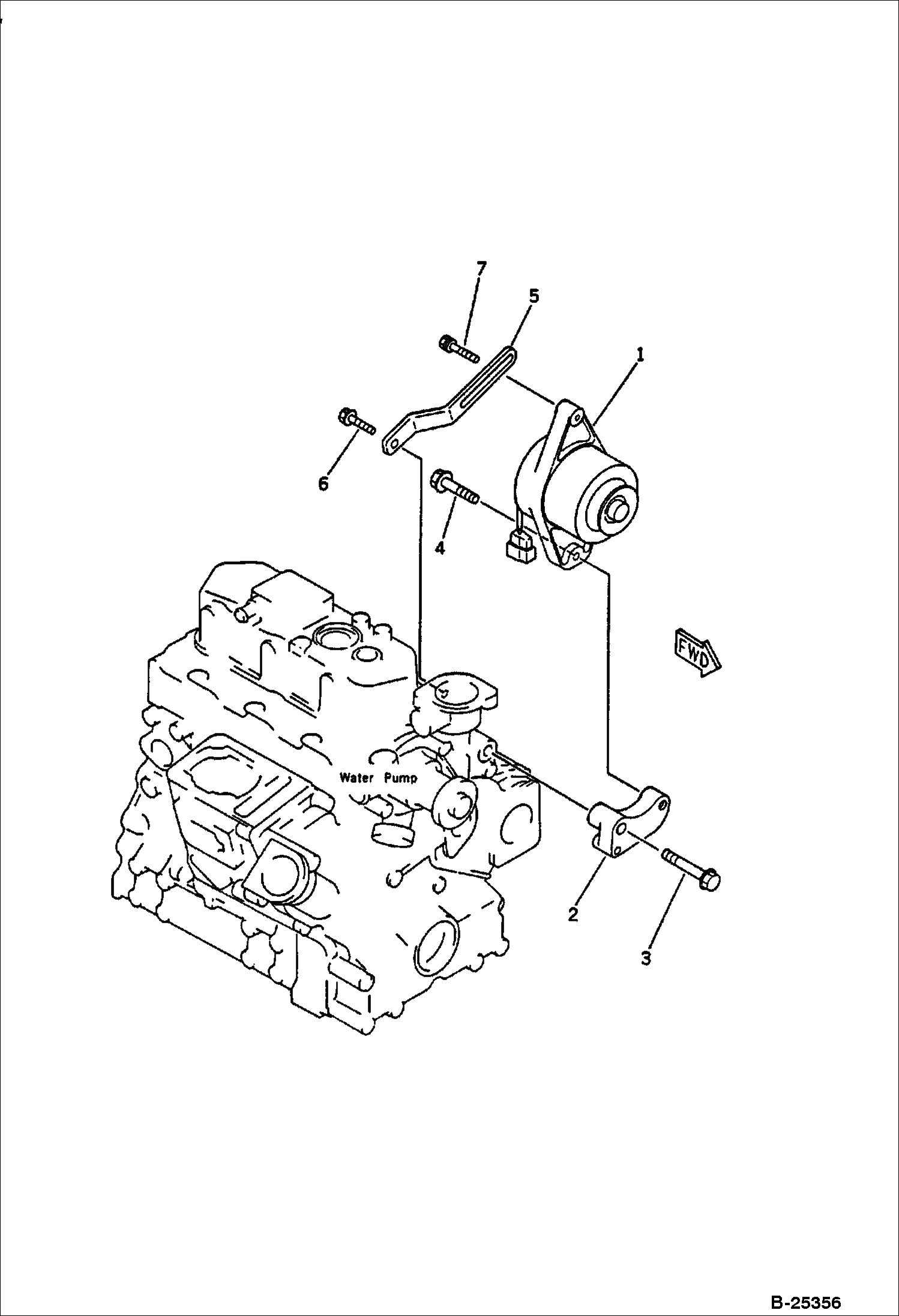 ГЕНЕРАТОР ПЕРЕМЕННОГО ТОКА И КРОНШТЕЙН