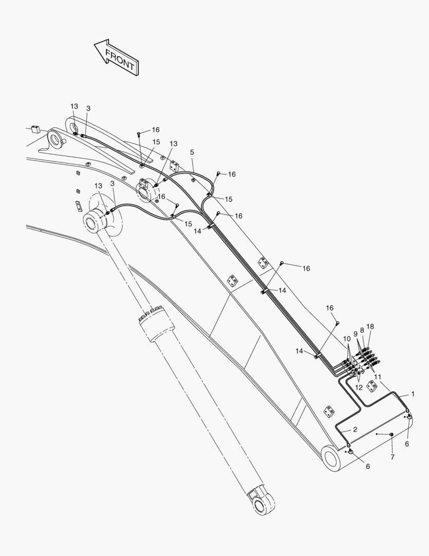 Спецтехника 6410 LUBRICATION PIPING-6.3m BOOM [1001~2600] - главное фото