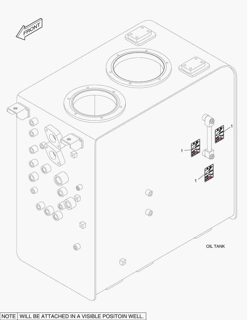 5370 DECAL - OIL CHECK (STANDARD TEMPERATURE)