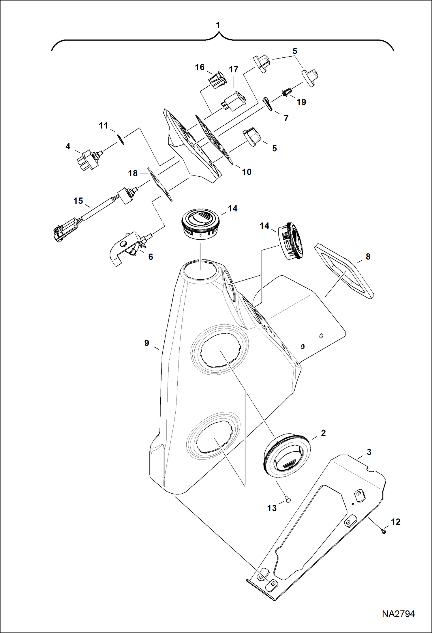 Схема КАНАЛЫ СИСТЕМЫ ОТОПЛЕНИЯ, ВЕНТИЛЯЦИИ И КОНДИЦИОНИРОВАНИЯ (ОВК)) (СЕРИЙНЫЙ НОМЕР B33211001 - B33211999)
