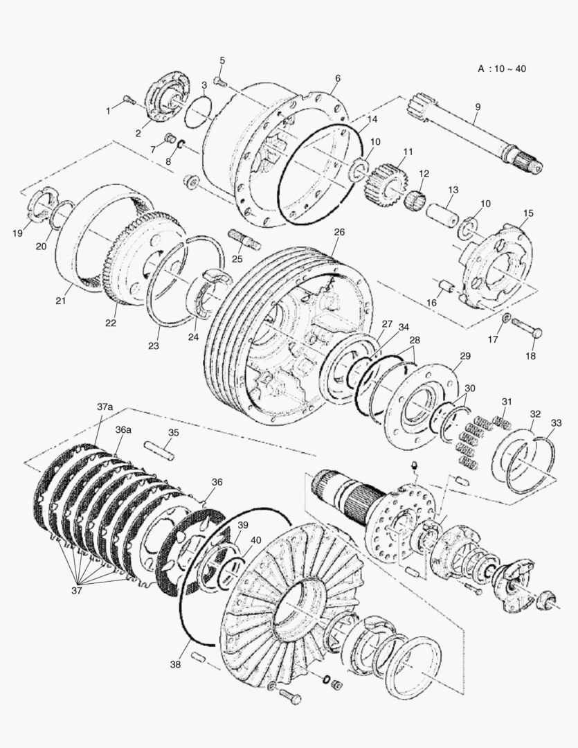 G250-10 HUB WET BRAKE