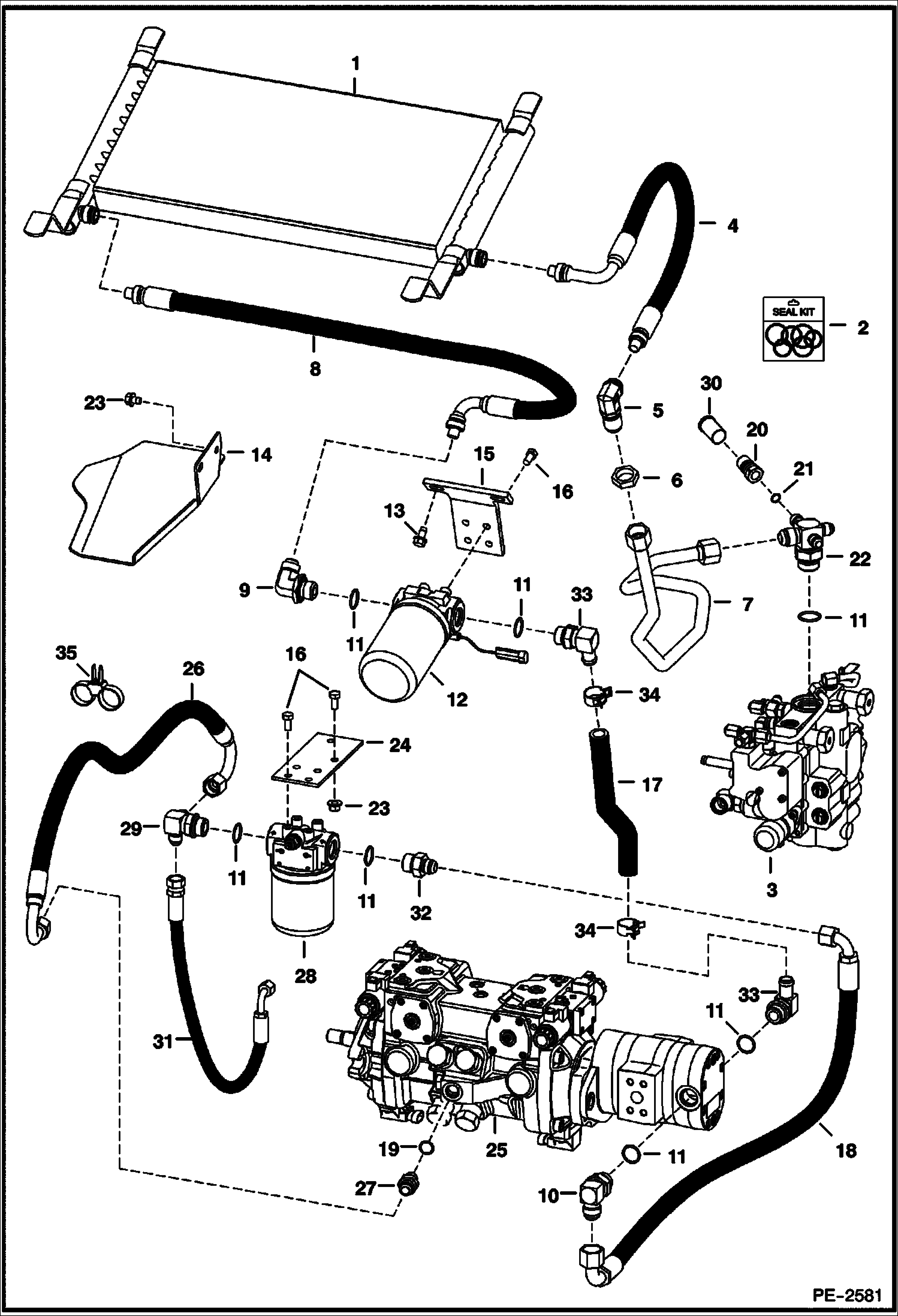 СХЕМА ГИДРОСТАТИЧЕСКОЙ СИСТЕМЫ (МНОГОРЕЖИМНЫЙ ДЖОЙСТИК УПРАВЛЕНИЯ) СЕРИЙНЫЙ НОМЕР 5277 16367 И ВЫШЕ, 5278 13228 И ВЫШЕ