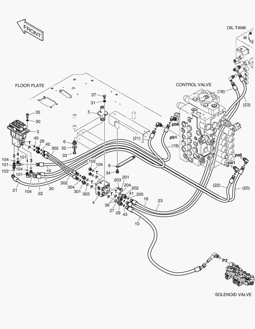 ТРУБОПРОВОД СЕРВОУПРАВЛЕНИЯ(8)