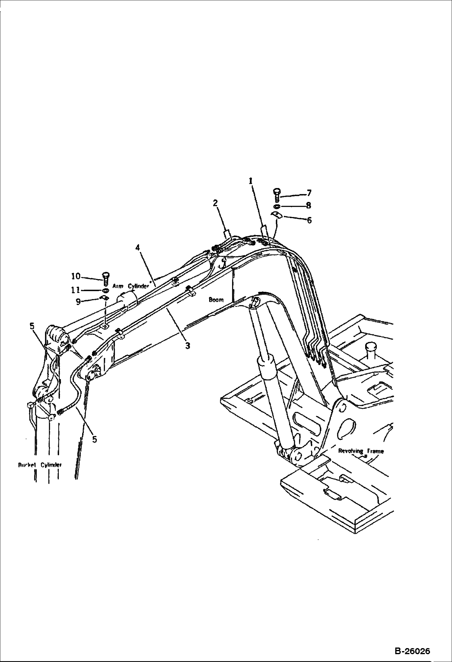 ТРУБОПРОВОД ГИДРАВЛИЧЕСКОЙ СИСТЕМЫ СО СТОРОНЫ КРЕПЛЕНИЯ