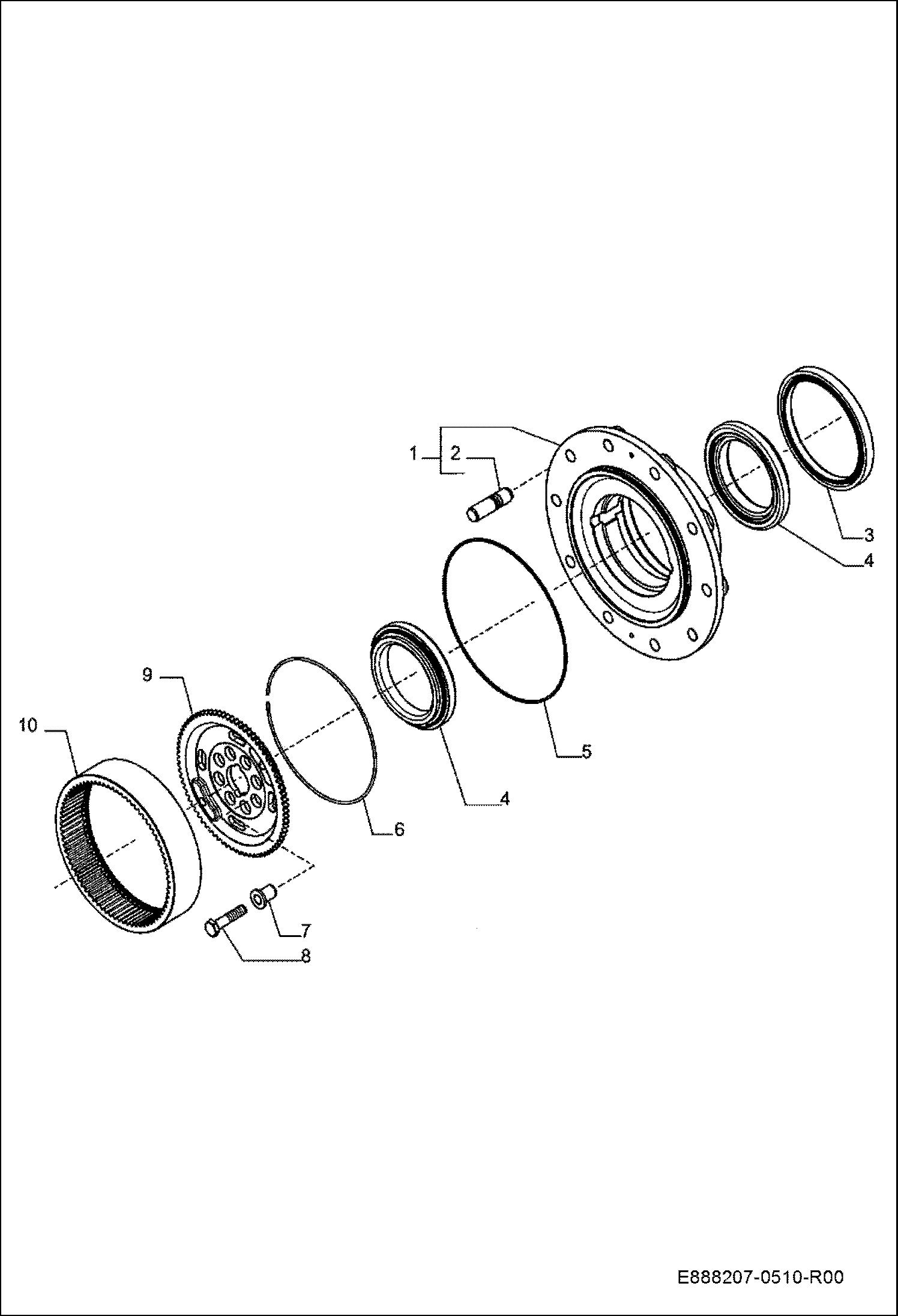 ЗАДНИЙ МОСТ - ФЛАНЕЦ КРЕПЛЕНИЯ КОЛЕСА