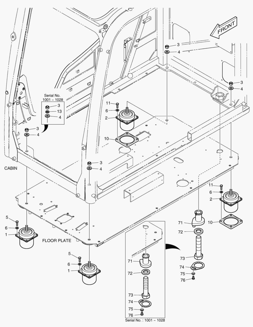 УСТАНОВКА КАБИНЫ