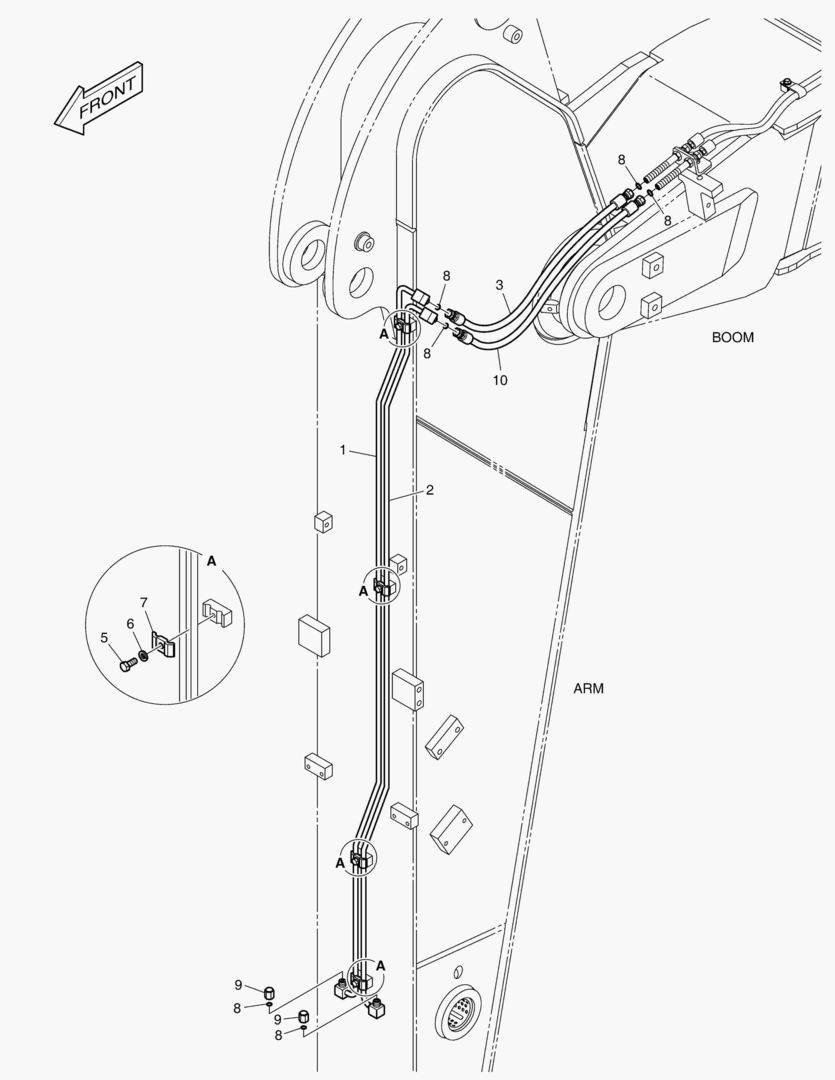 ГИДРОСИСТЕМА РУКОЯТИ - РУКОЯТЬ 2.2 м(БЫСТРОУСТАНАВЛИВАЕМЫЙ ФИКСАТОР)