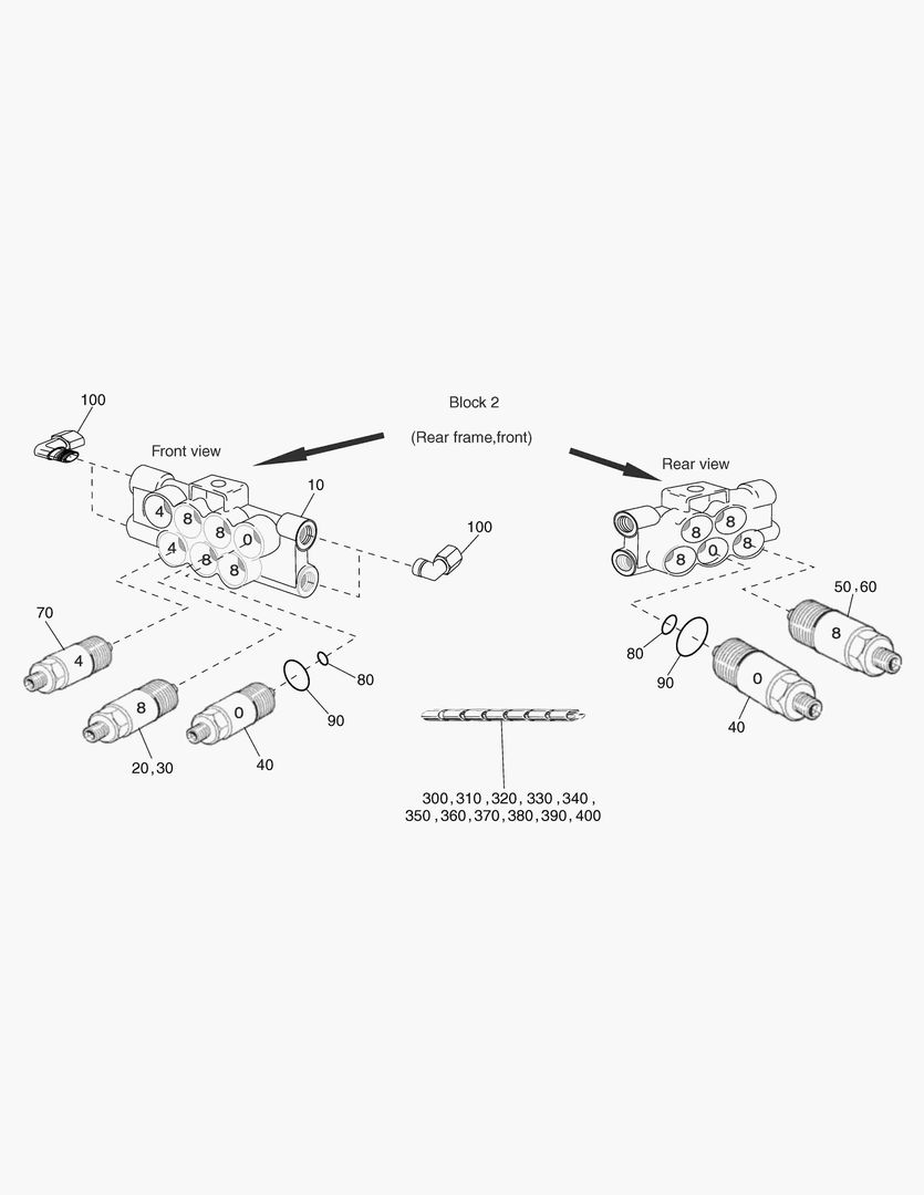 Схема G490-34 CENTRAL LUBRICATION, BLOCK 2 [ 7X0618 ~]