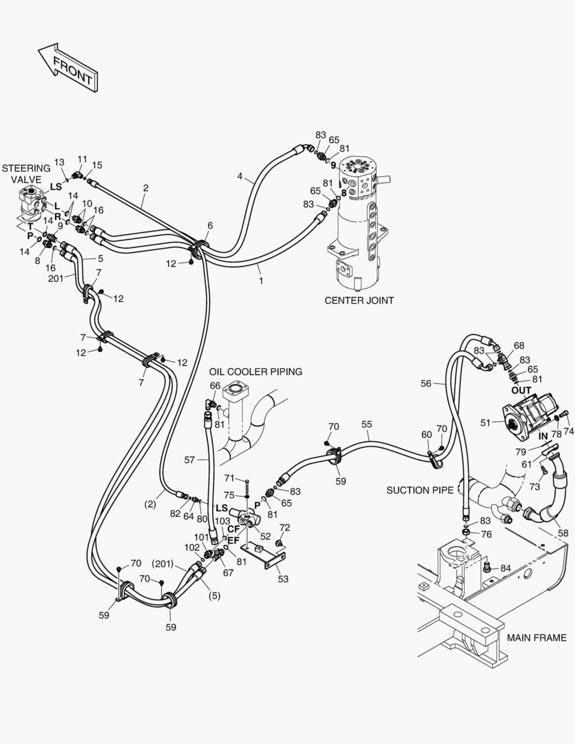 ПАТРУБКИ РУЛЕВОГО УПРАВЛЕНИЯ