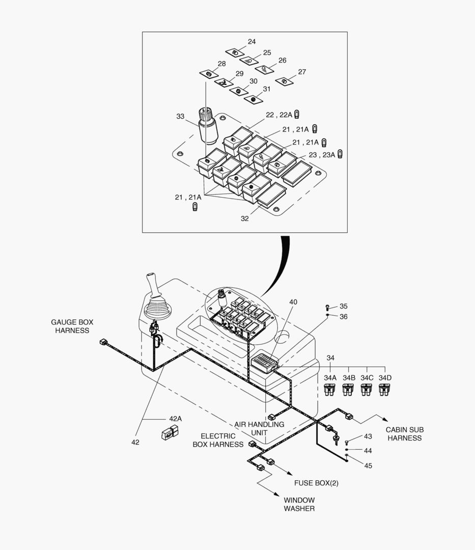 ЭЛЕКТРИЧЕСКИЕ ЗАПЧАСТИ(3)-КОРОБКА ПЕРЕКЛЮЧАТЕЛЕЙ