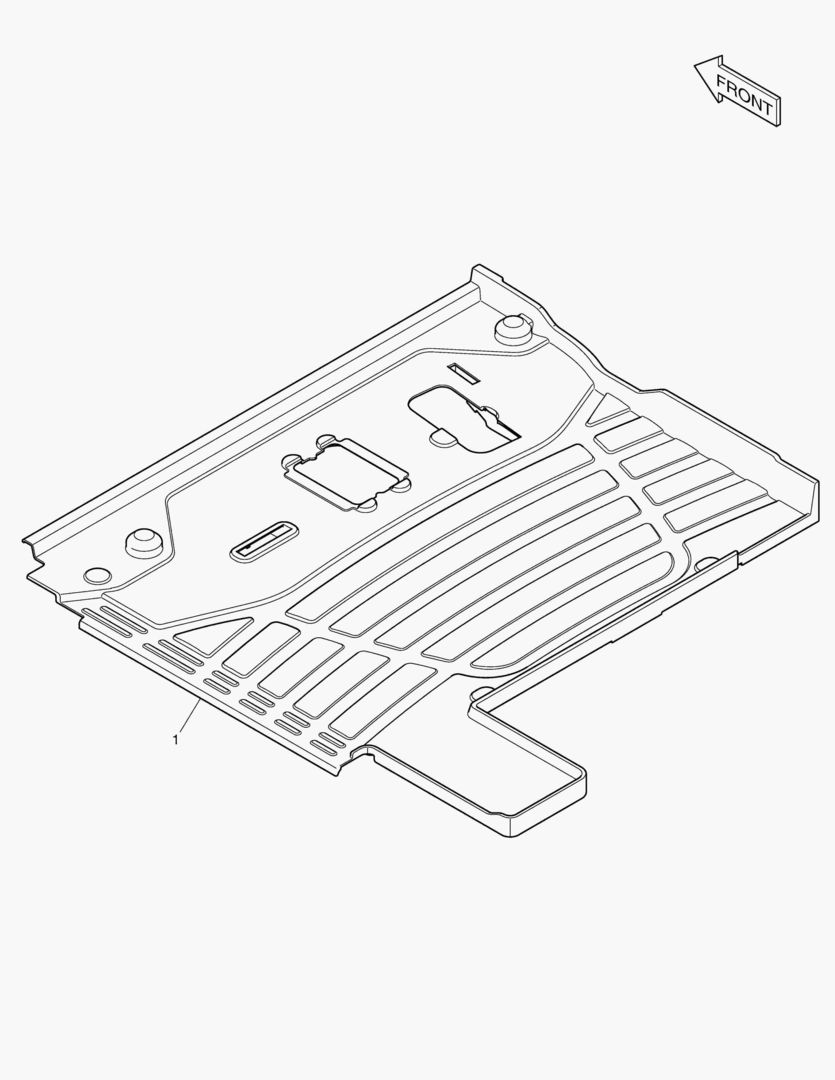 КОВРИК НА ПОЛУ КУЗОВА - 2 ПУТИ