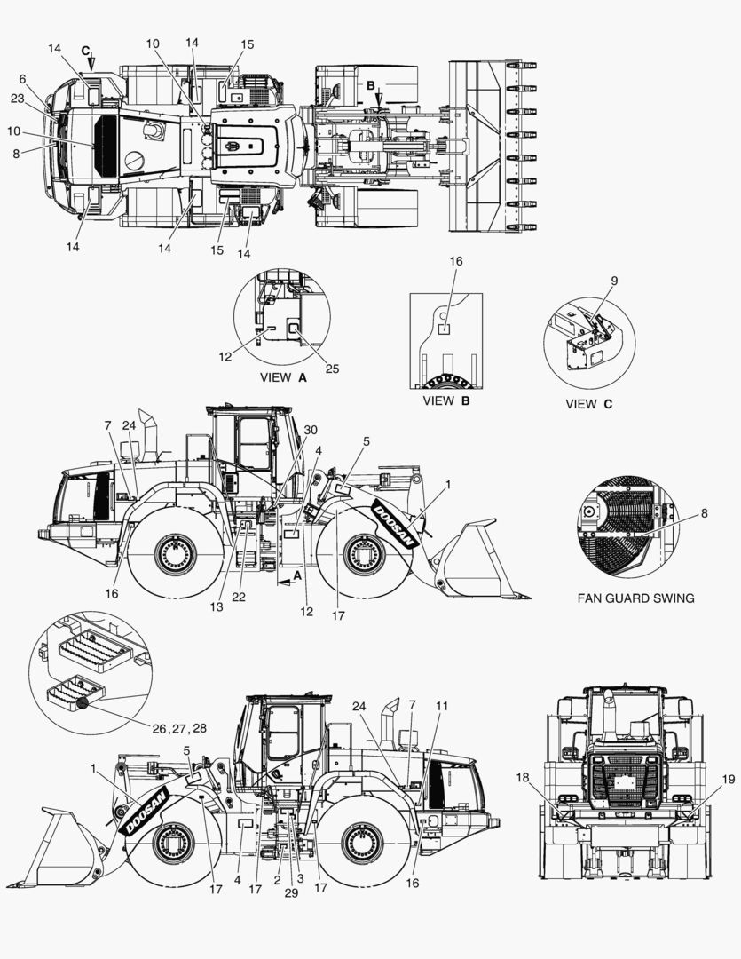 Схема 4250 DECAL - EUROPE [10001~10016]