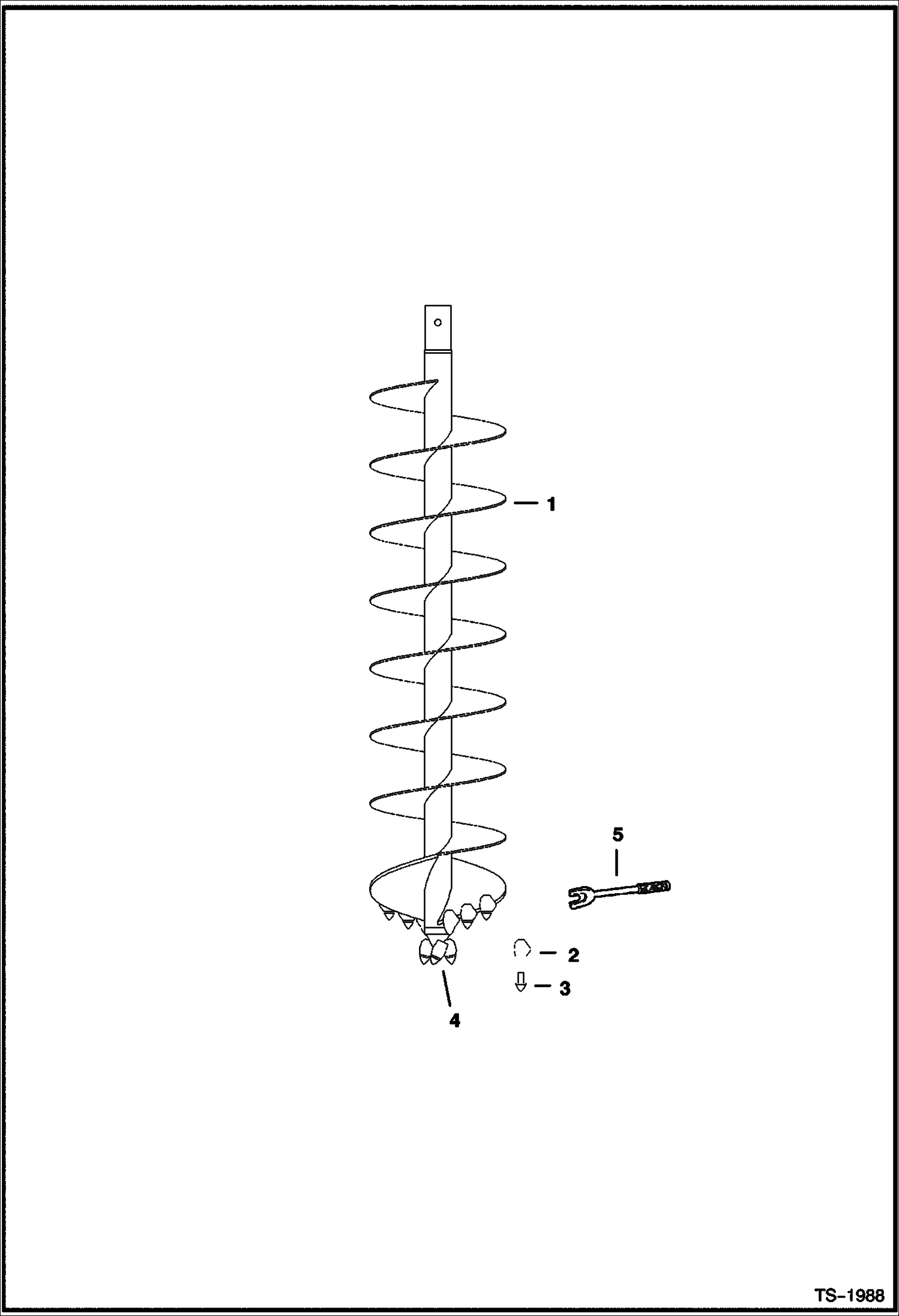 БУР ГИДРАВЛИЧЕСКИЙ (BOBCAT ШЕСТНАДЦАТЕРИЧНЫЙ БИТ) (PENGO)