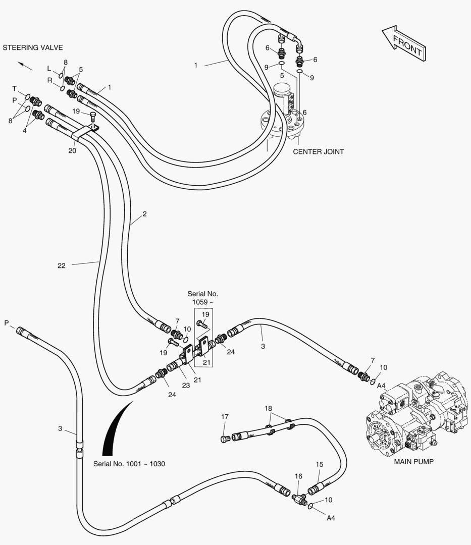 ПАТРУБКИ РУЛЕВОГО УПРАВЛЕНИЯ