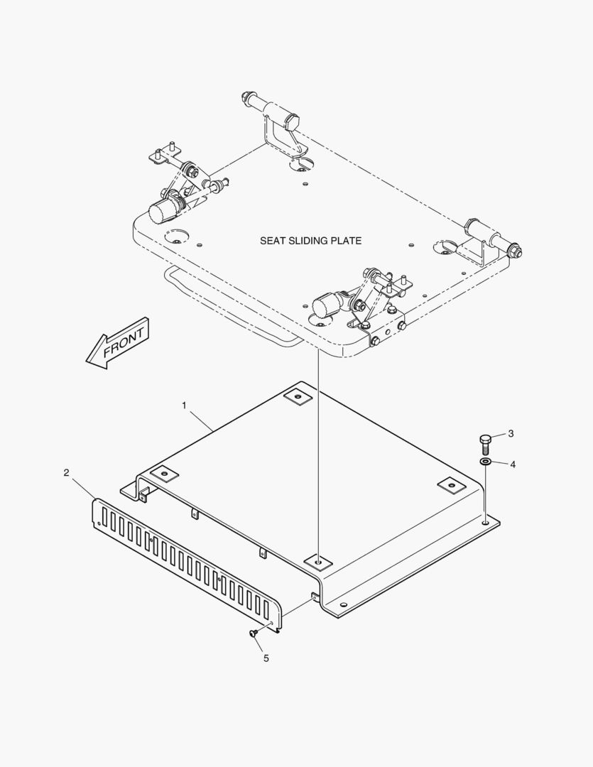 1520 SEAT PLATE - EUROPE & U.S.A