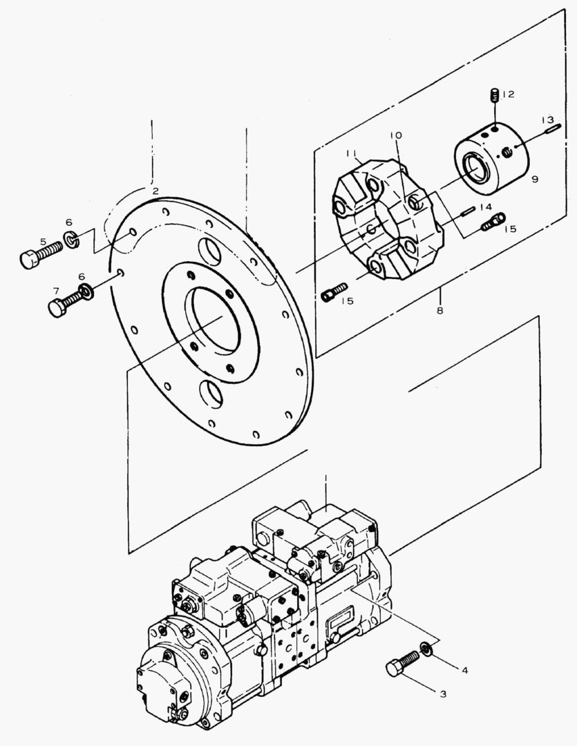 1130 PUMP(2)-FOR K3V PUMP [502~]