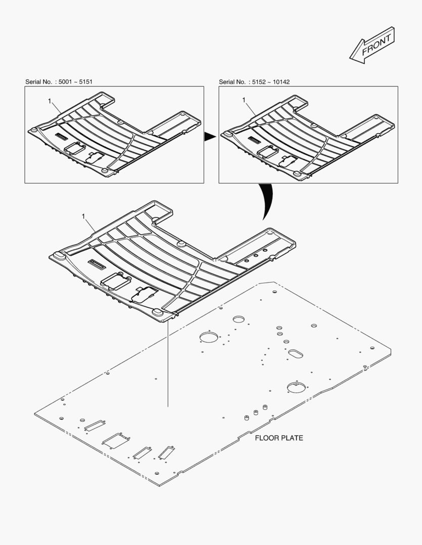 6670 FLOOR MAT - ROTATING [5001~6601]