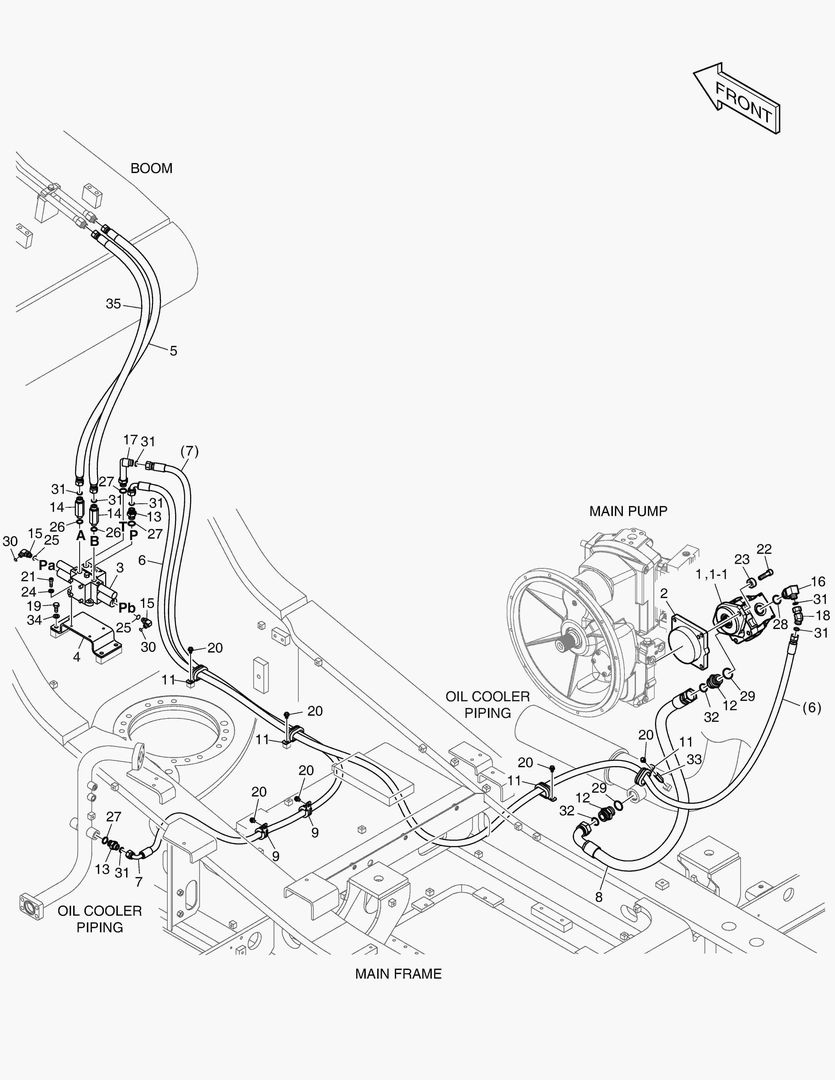 1360 MAIN PIPING(7) - ROTATING