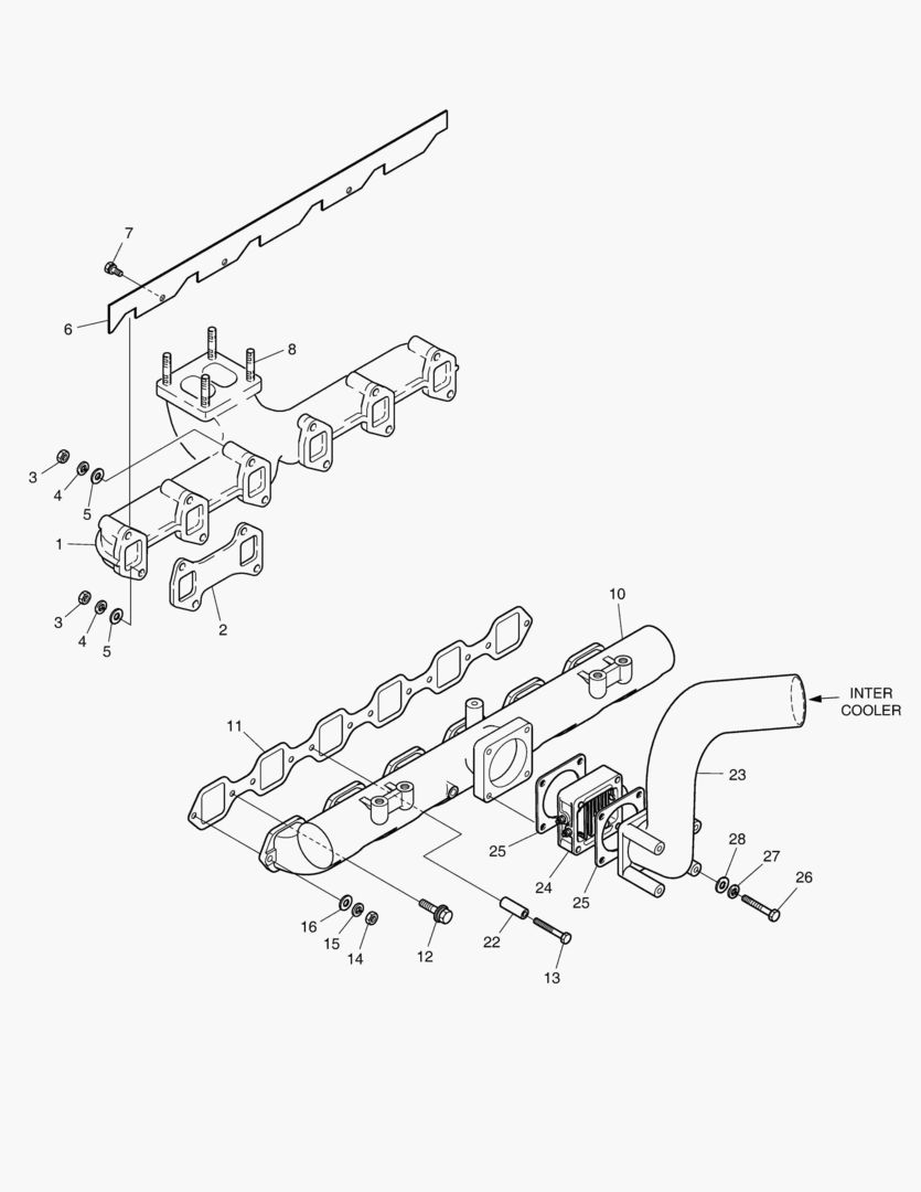 013 INTAKE & EXHAUST MANIFOLD