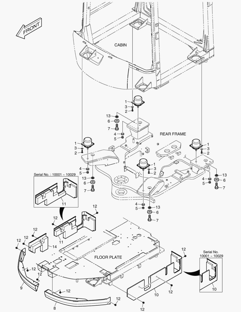 УСТАНОВКА КАБИНЫ