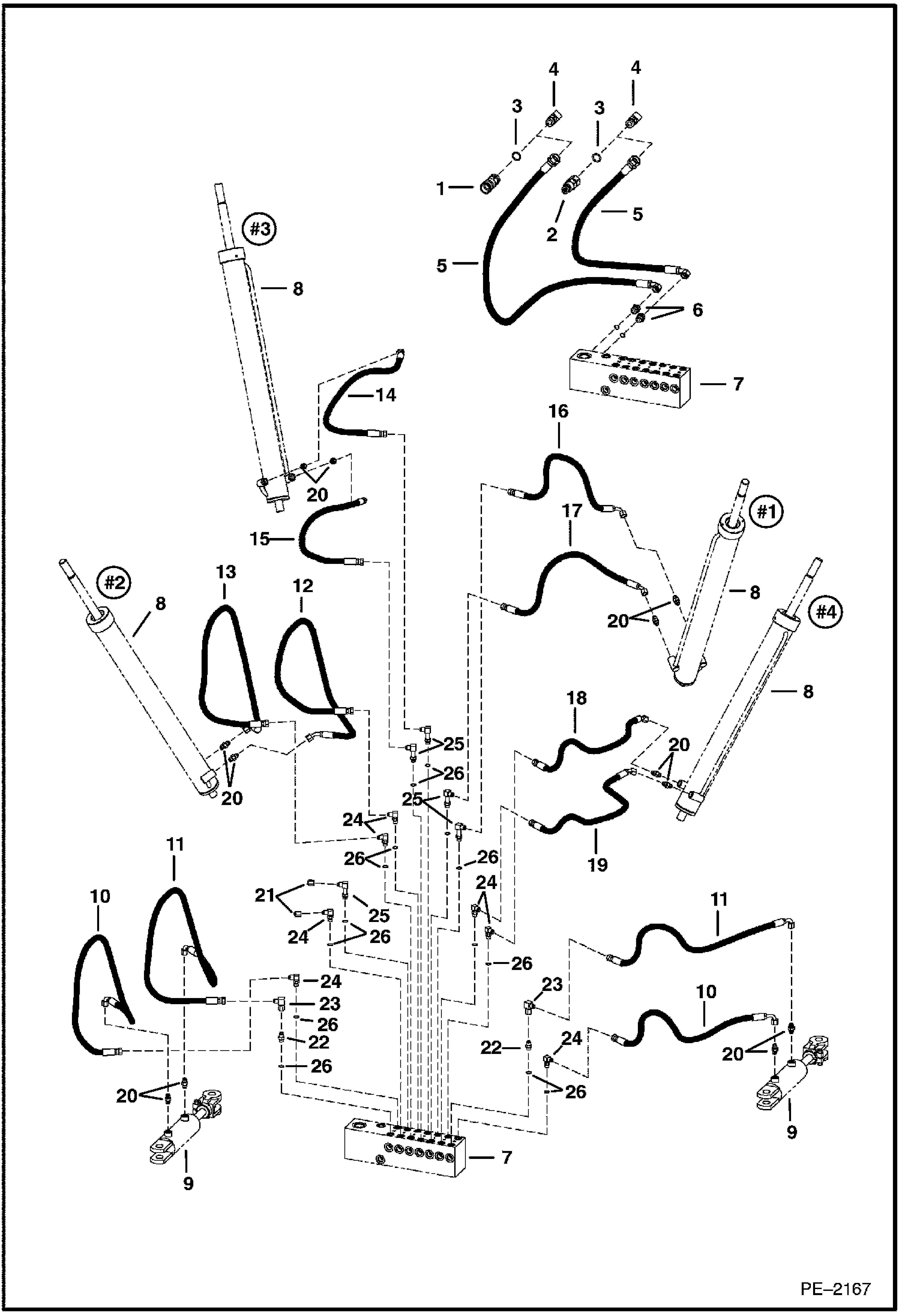 ПЕРЕСАДЧИК ДЕРЕВЬЕВ (ГИДРОСИСТЕМЫ) (4 ОТВАЛА) (TS44C) (TS44M)