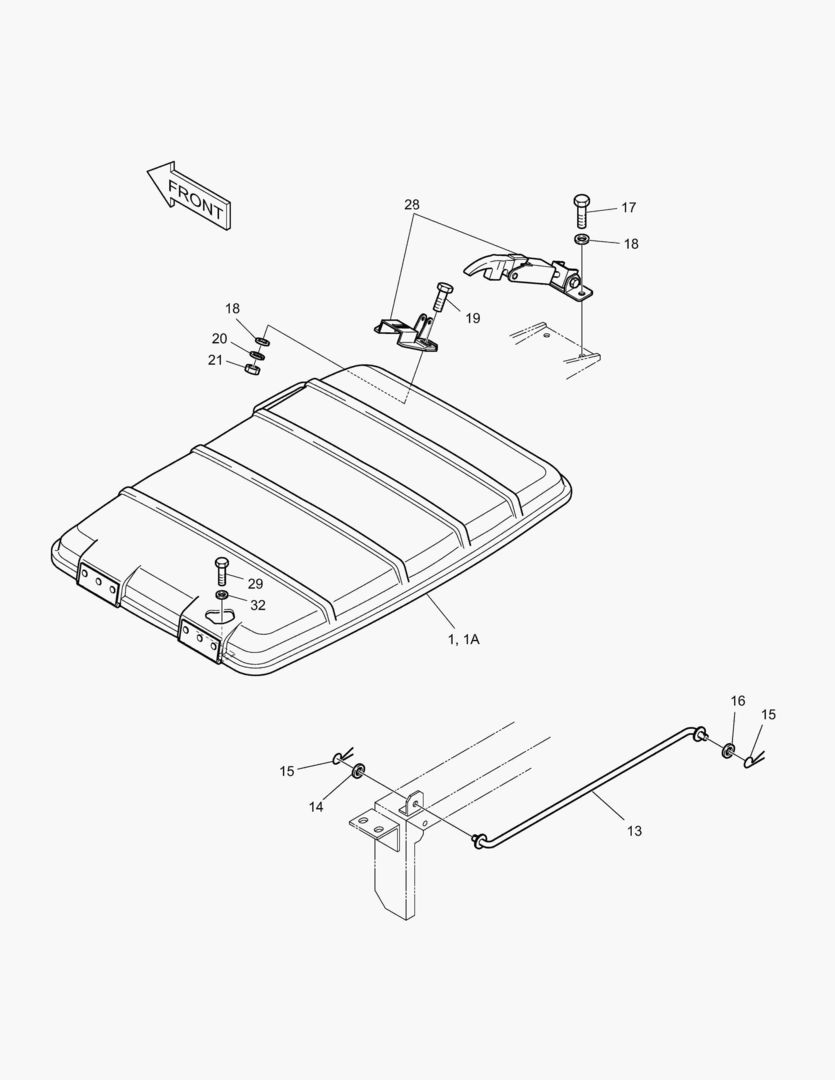КРЫШКА ДВИГАТЕЛЯ