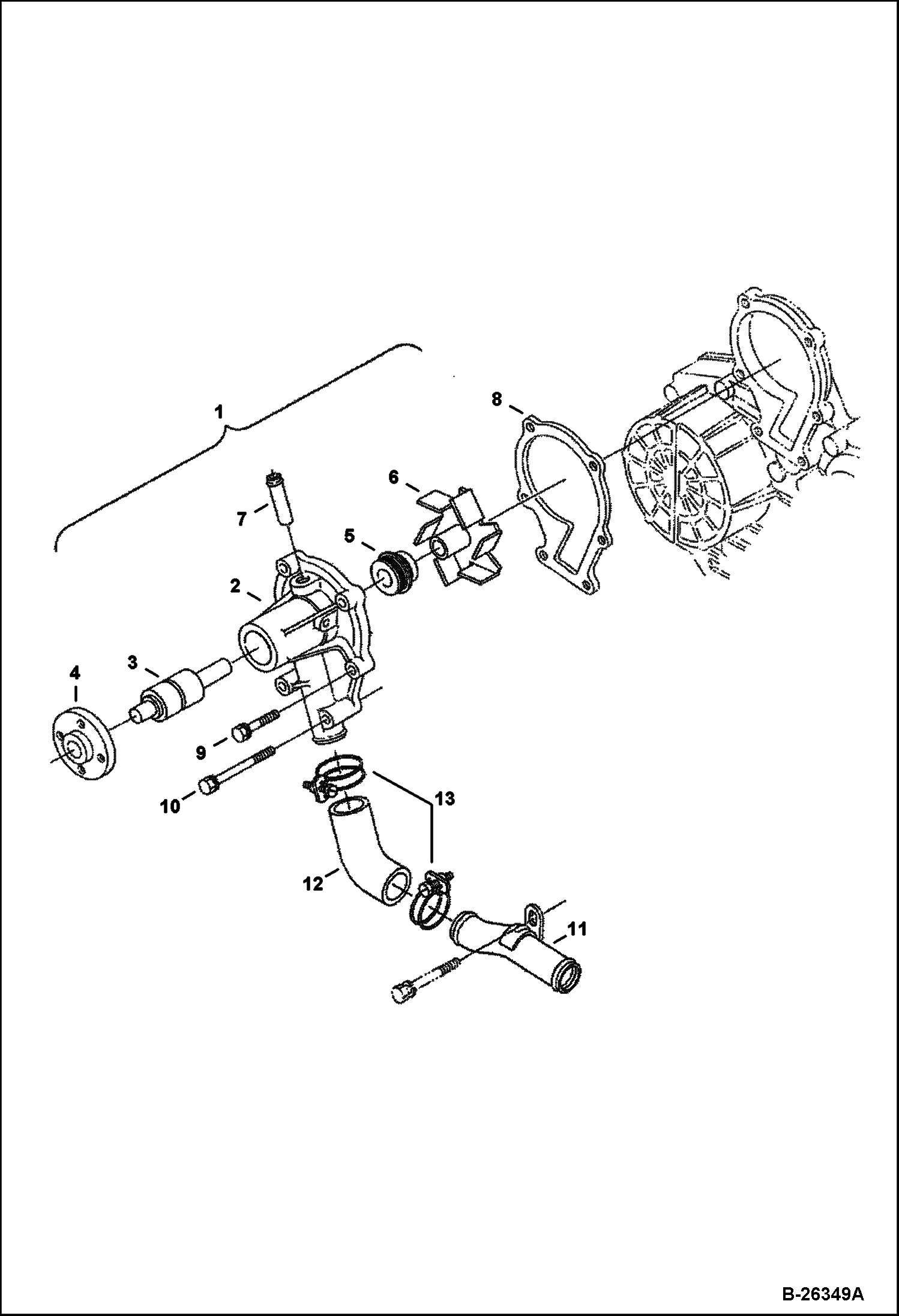 ВОДЯНАЯ ПОМПА KUBOTA - V1505-E3B - ВРЕМЕННЫЙ TIER IV REPLACEMENT