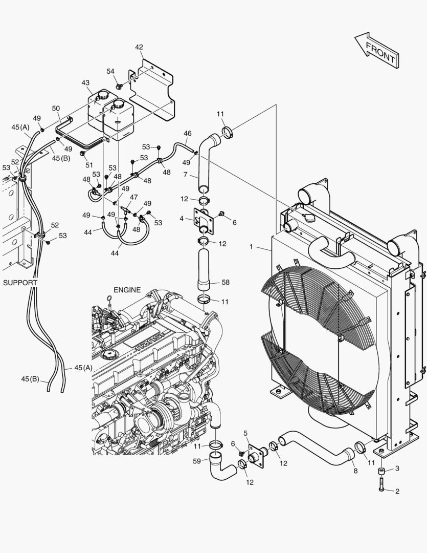 ОПОРТНЫЙ УЗЕЛ РАДИАТОРА