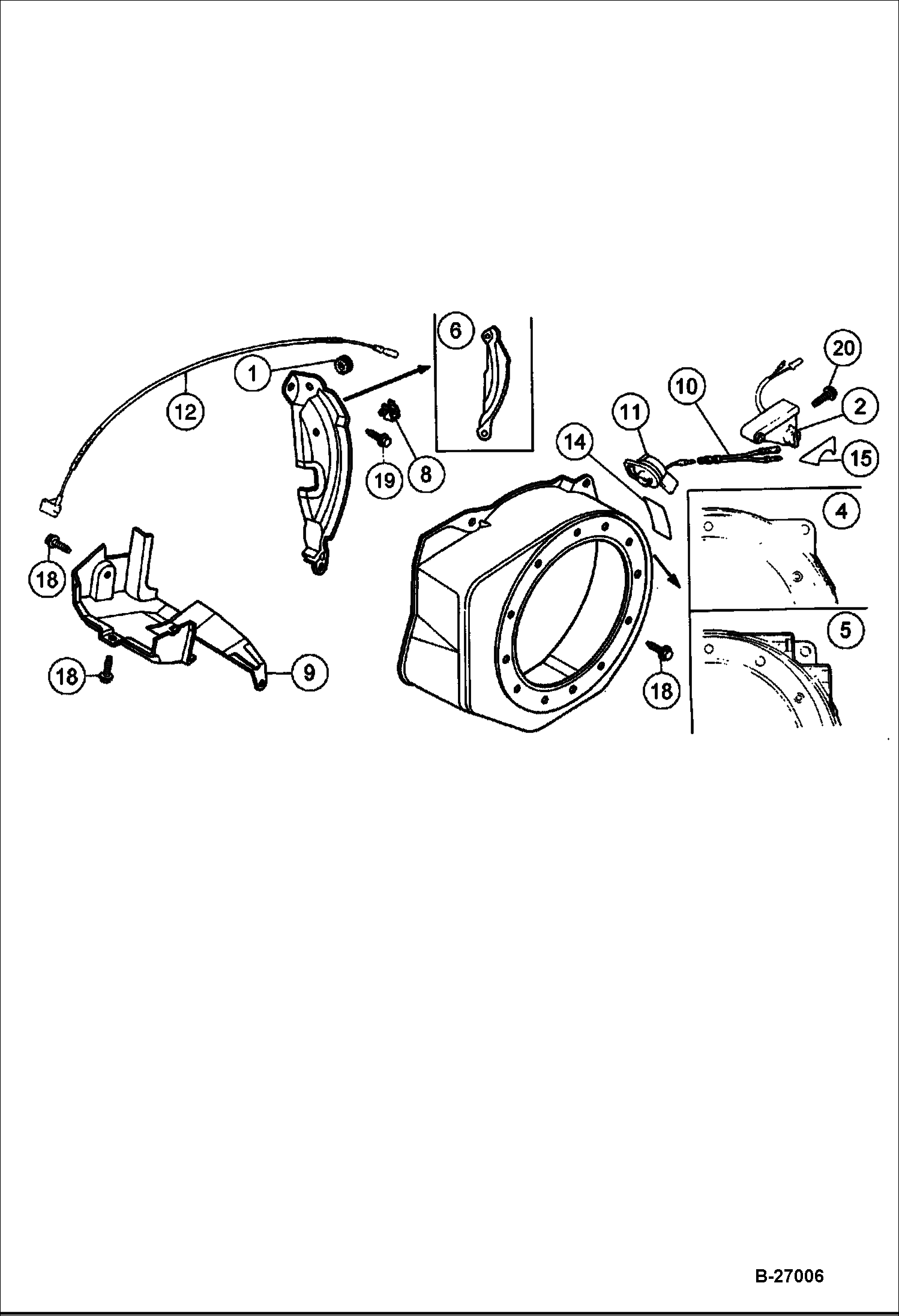 ДВИГАТЕЛЬ (КОЖУХ ВЕНТИЛЯТОРА) BC15