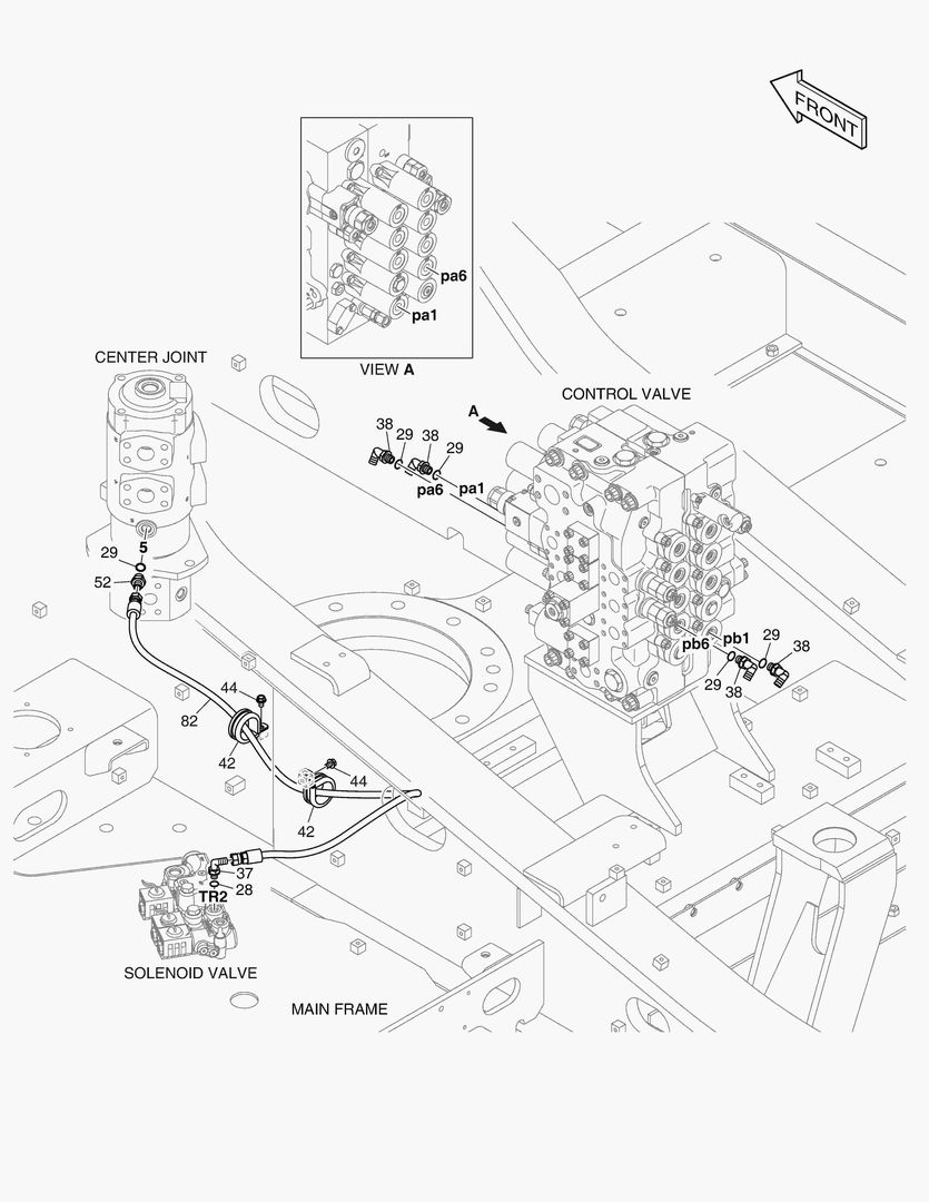 Схема 1340 PILOT PIPING(5) - TRAVEL