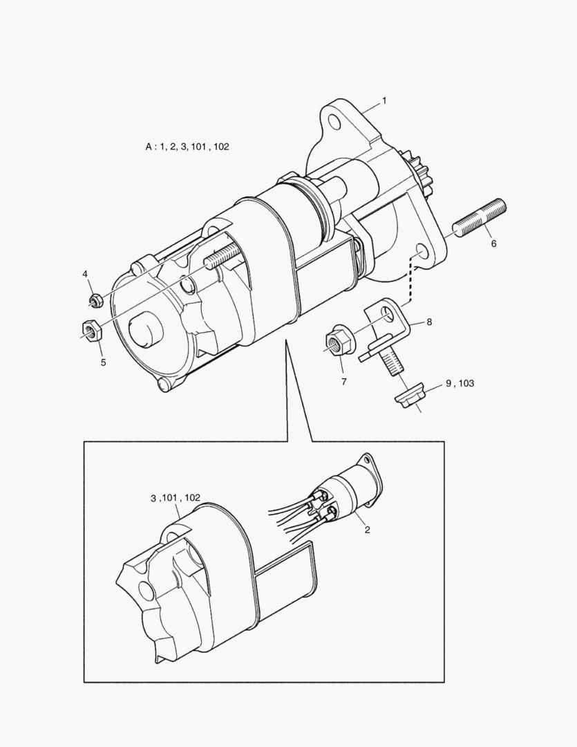 Схема 064 STARTER MOTOR