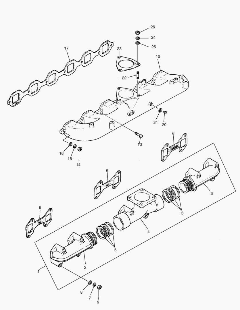 013 INTAKE & EXHAUST MANIFOLD
