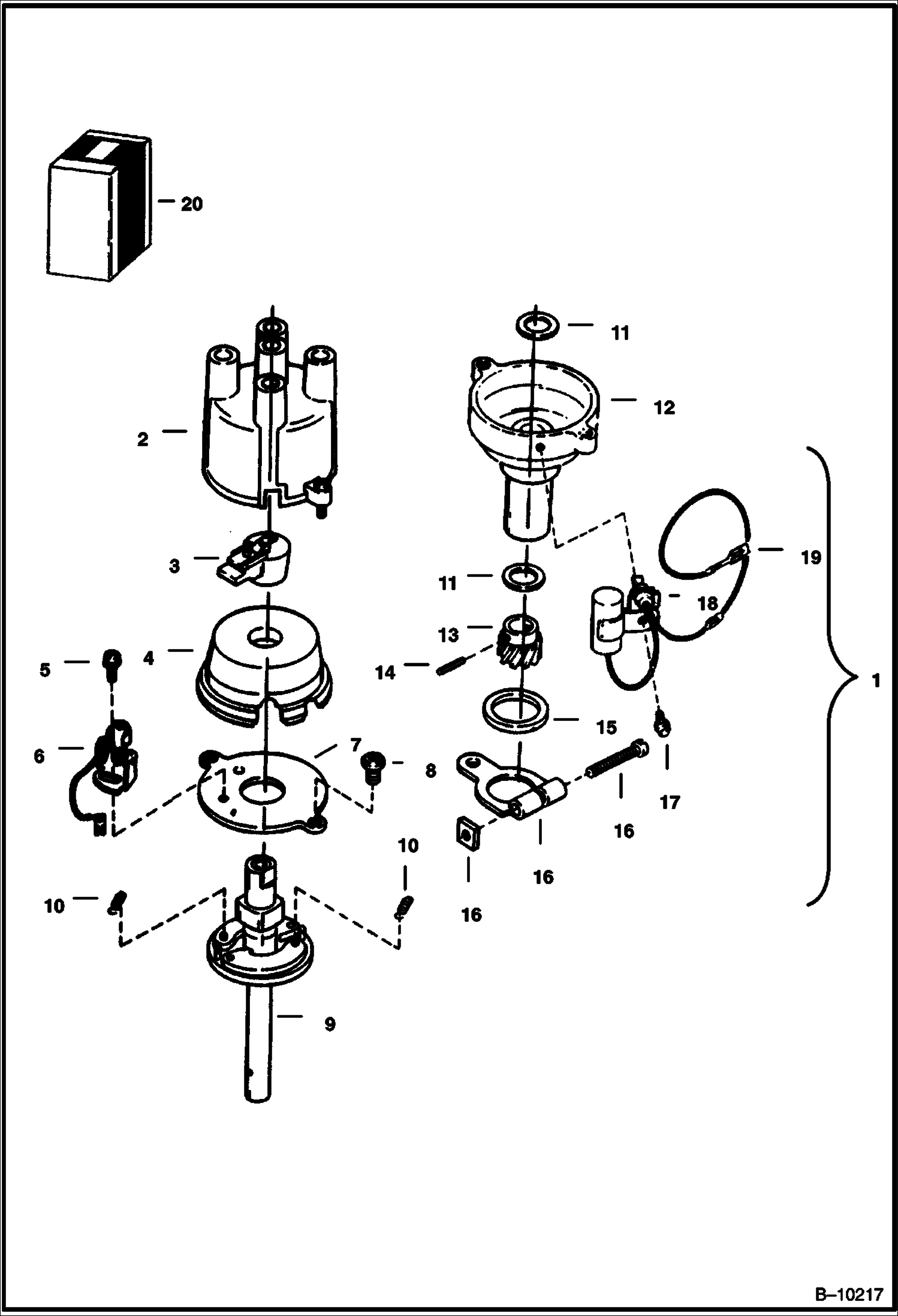 РАСПРЕДЕЛИТЕЛЬНОЕ УСТРОЙСТВО (COLT) (ДВИГАТЕЛЬ СЕРИЙНЫЙ НОМЕР 6164221 И ВЫШЕ)