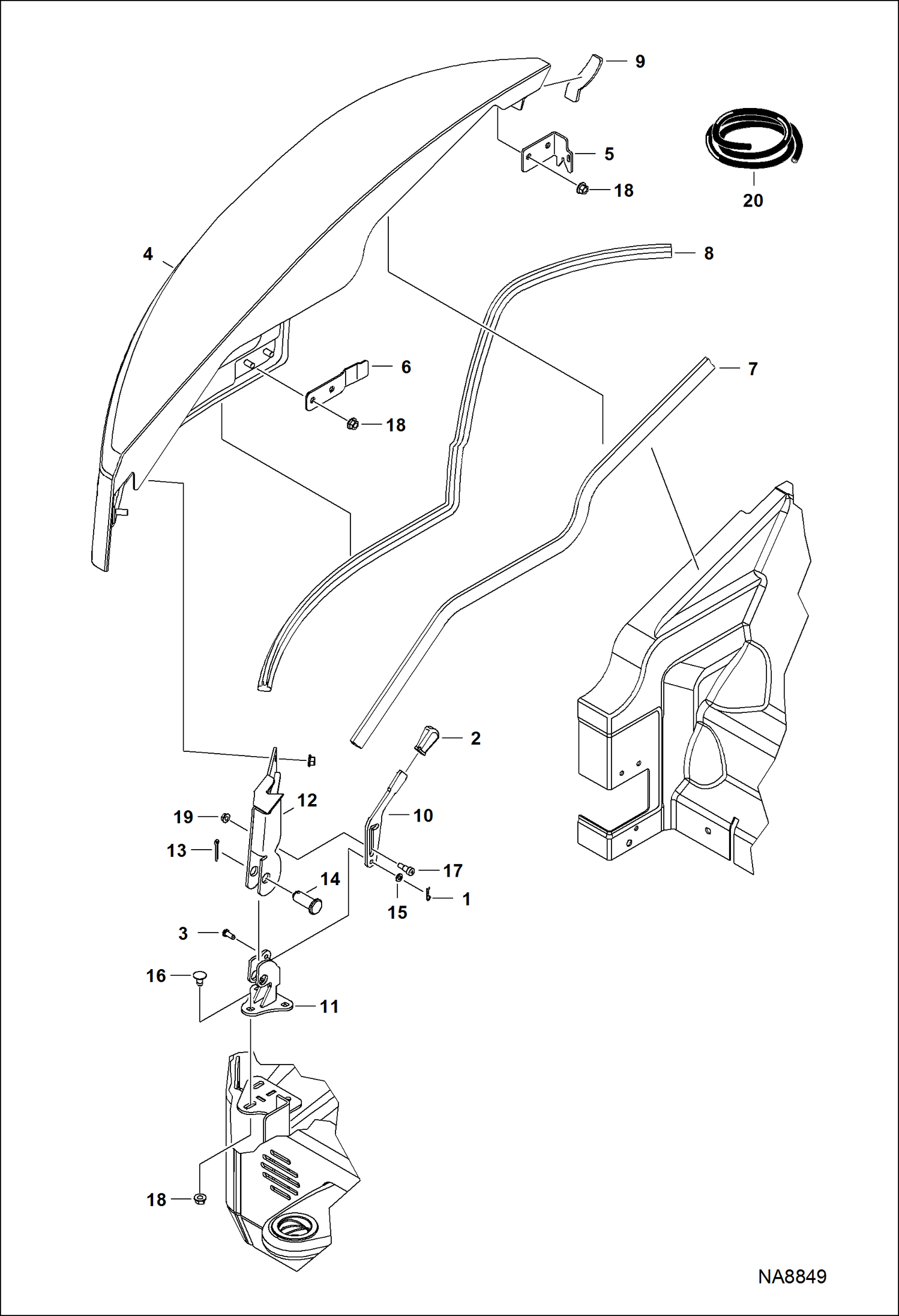 ПРАВОСТОРОННЯЯ КРЫШКА