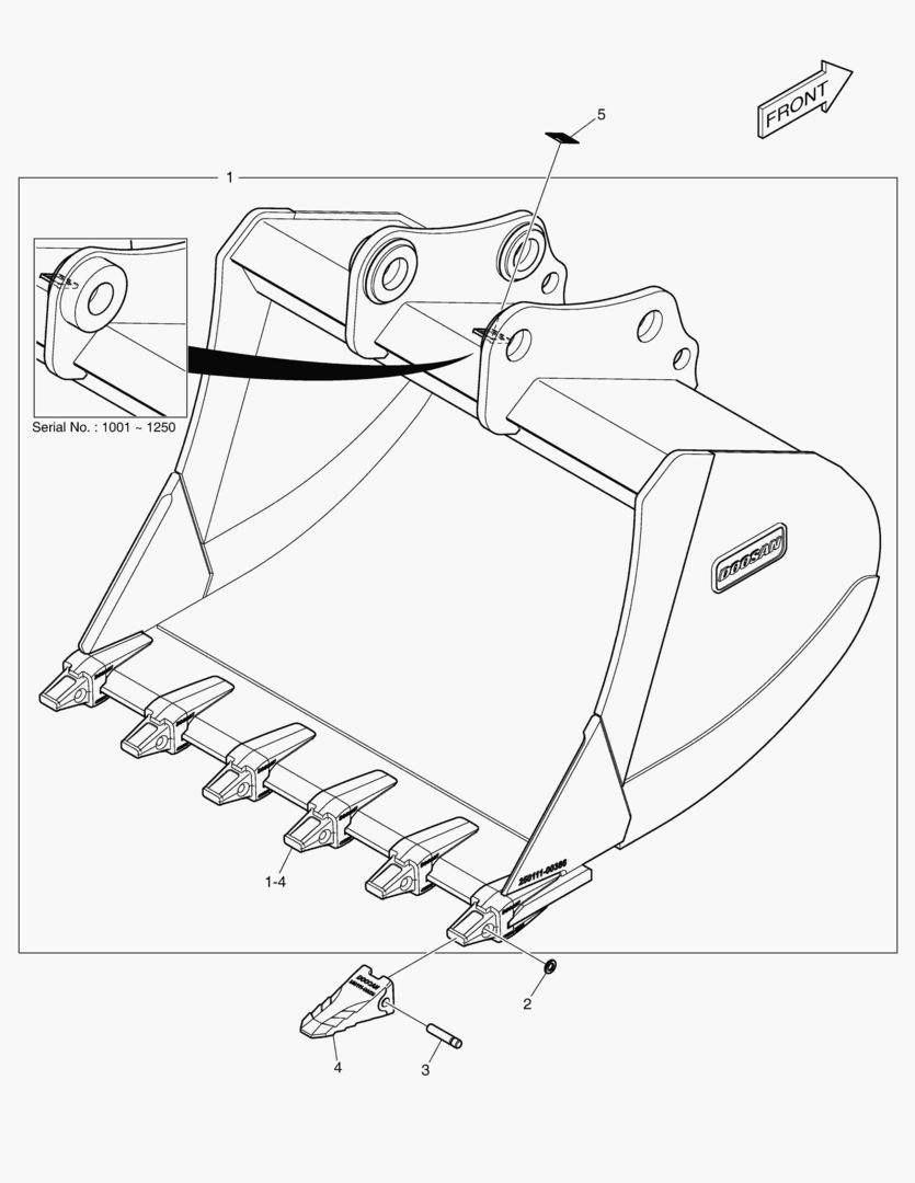 7380 BUCKET ASSВґY - 1.72mВі - H CLASS