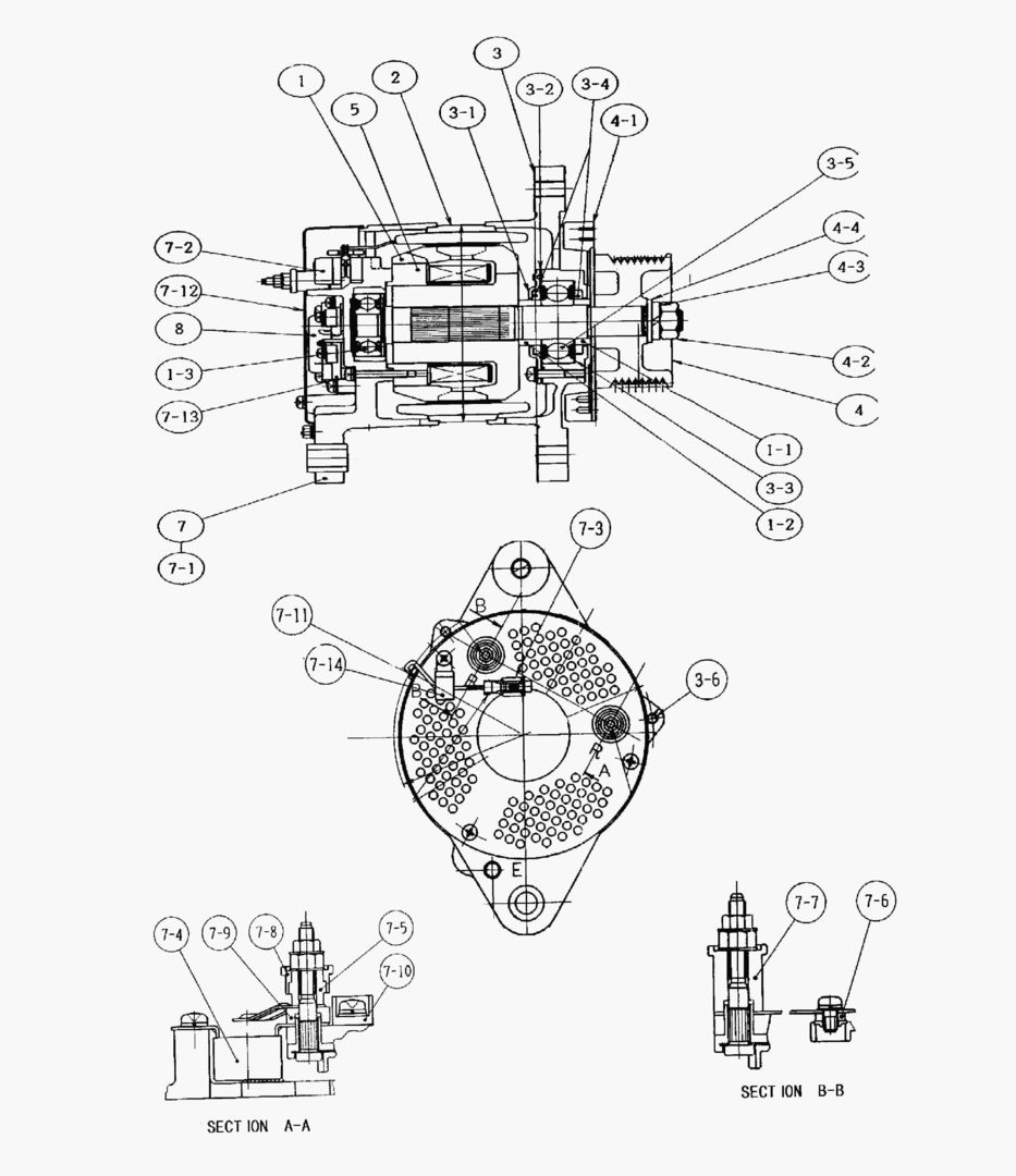 1505 ALTERNATOR [1001~1023]