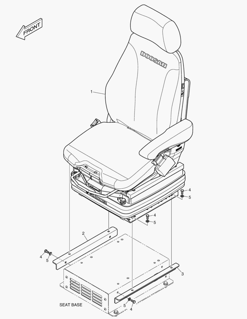1500 SEAT ASS`Y - AIR SUSPENSION