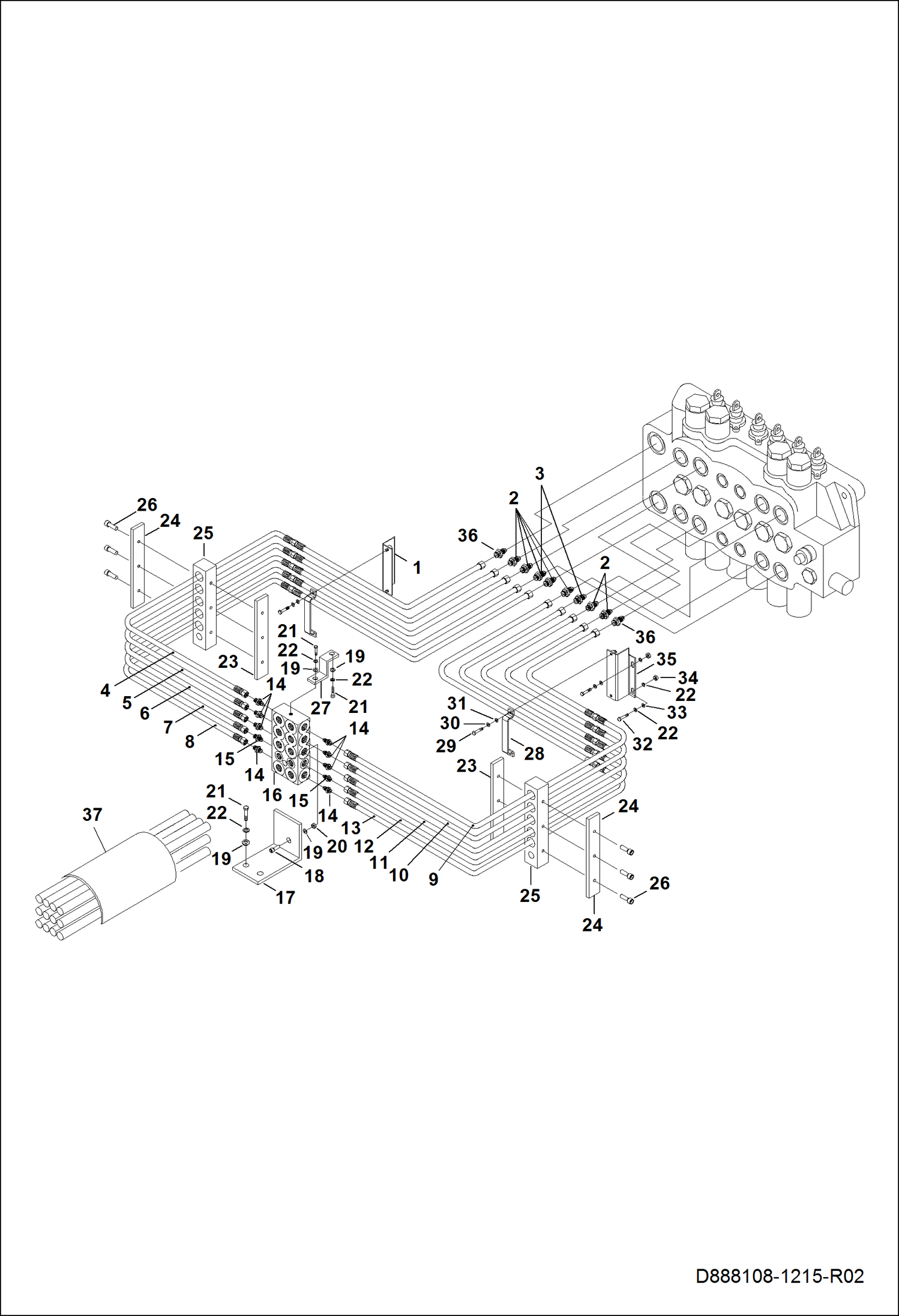 РЕГУЛИРУЮЩИЙ КЛАПАН И СХЕМА РАСПРЕДЕЛИТЕЛЬНОГО БЛОКА