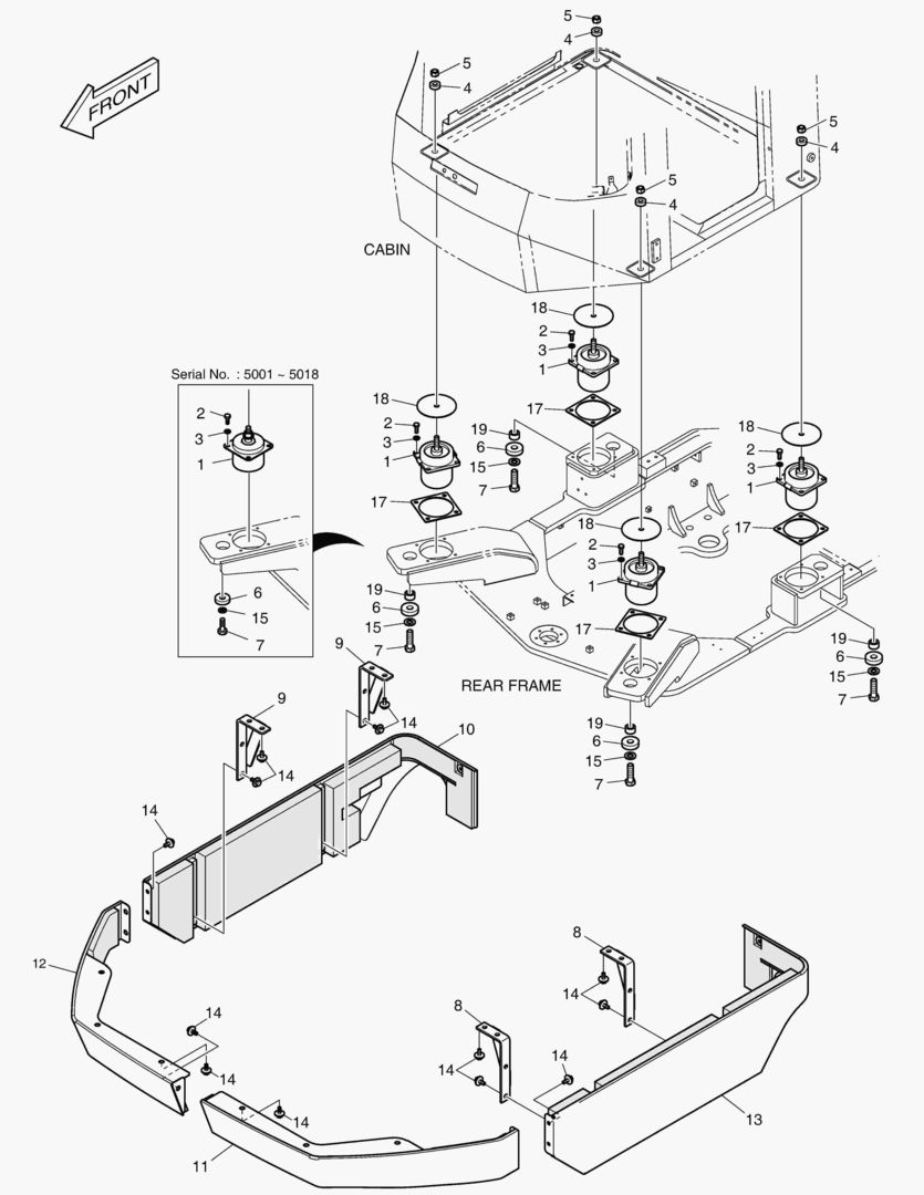 УСТАНОВКА КАБИНЫ