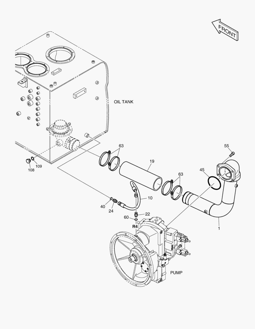1240 OIL COOLER PIPING(1) - R TYPE