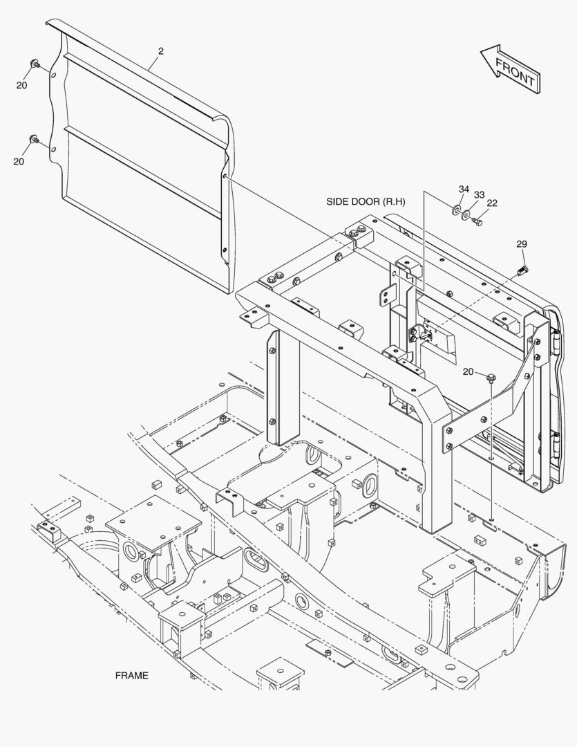 БОКОВАЯ ДВЕРЬ - ПРАВОСТОРОННИЙ