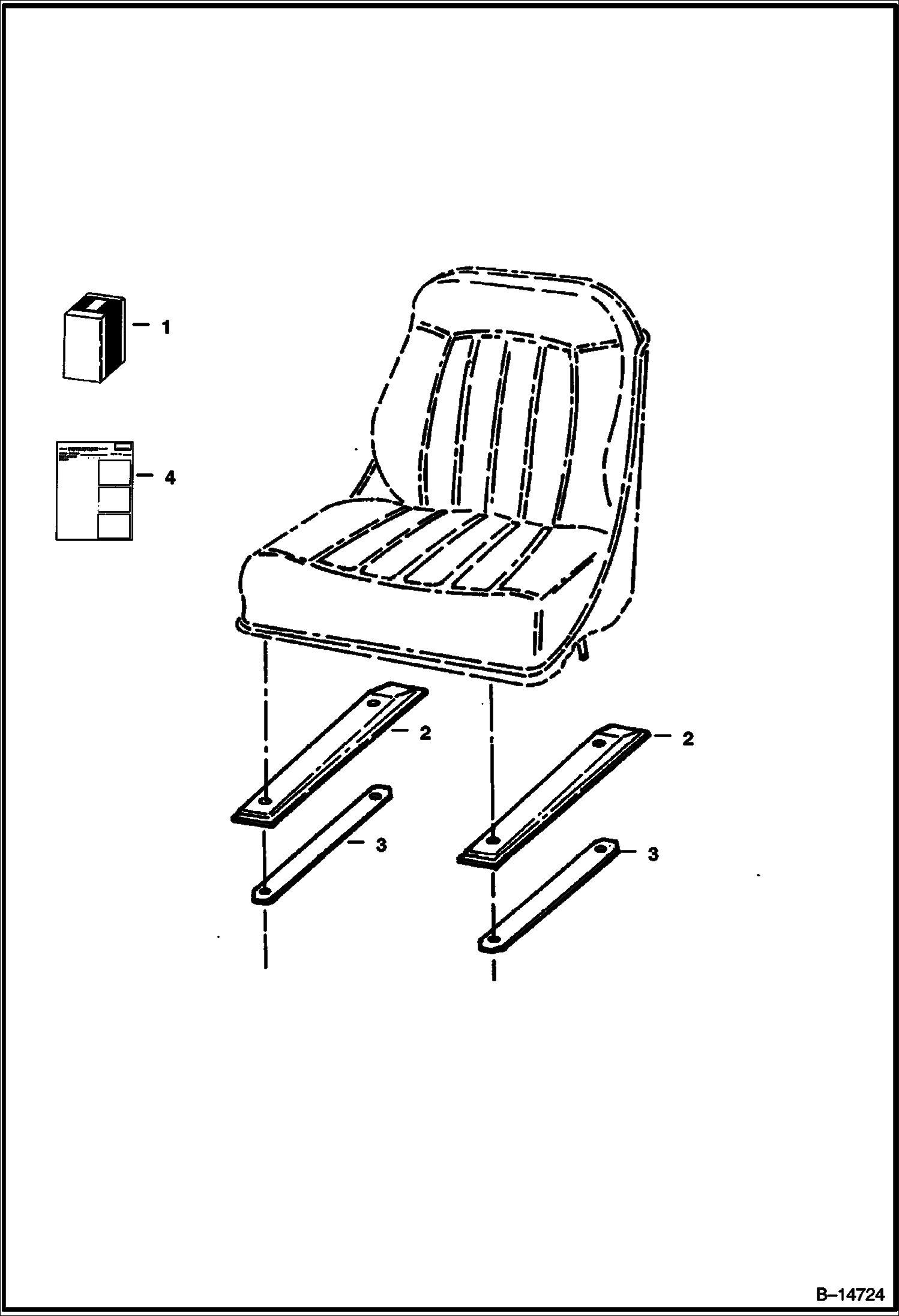 КОМПЛЕКТ КРЫШЕК КРЕПЛЕНИЯ САЛАЗОК СИДЕНЬЯ