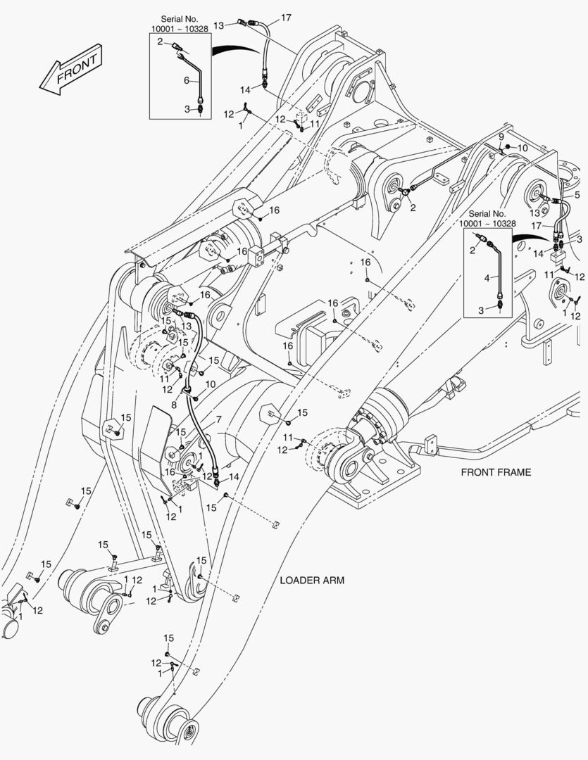 ПЕРЕДНИЙ ТРУБОПРОВОД СМАЗОЧНОЙ СИСТЕМЫ